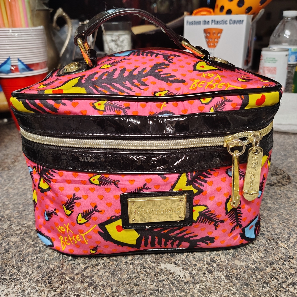 Betsey Johnson Pink and Yellow Women's Bag